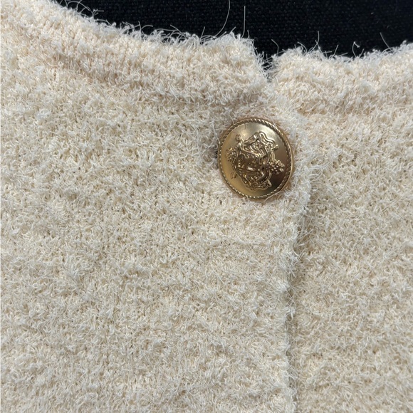 J. Crew Cream Teddy Jacket size XL - Picture 3 of 6
